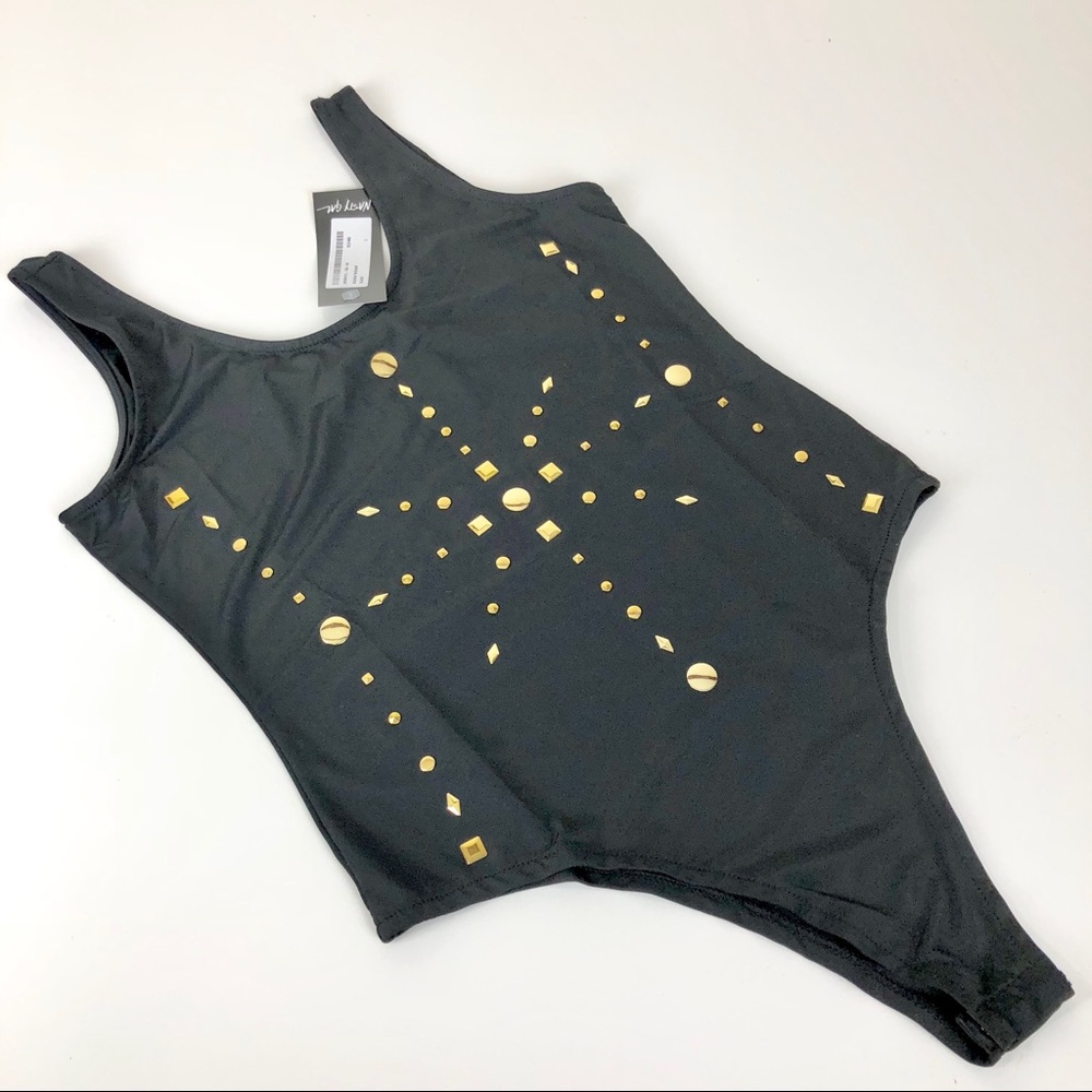 Nasty Gal {Vera & Lucy} Black Bodysuit Size M/L